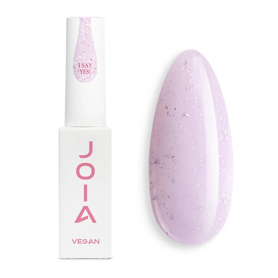 Камуфлююча база JOIA Vegan BB Cream Base I Say Yes світло-рожевий, зі срібною поталлю 8 мл