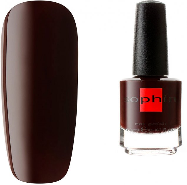 Лак Sophin Nail Lacquer №064 темно-бордовий, емаль 12 мл