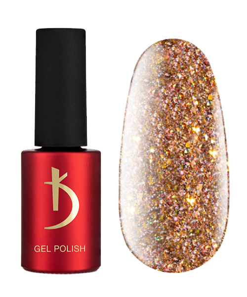 Гель-лак Kodi Gel Polish PL05 попелястий, із золотистим світловідбиваючим шиммером 7 мл