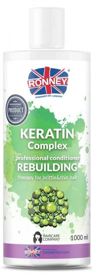 Ronney Keratin Complex Rebuilding Conditioner для Brittle and Thin Hair 1000 мл