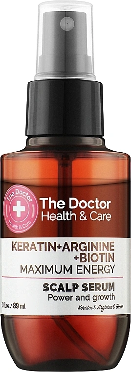 Сироватка для шкіри голови Максимальна сила The Doctor Keratin + Arginine + Biotin Maximum Energy Scalp Serum 89 мл
