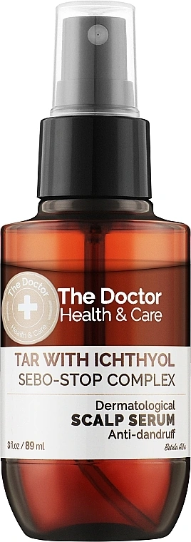 Сироватка для шкіри голови Дігтярна з іхтіолом The Doctor Tar With Ichthyol + Sebo-Stop Complex Scalp Serum 89 мл