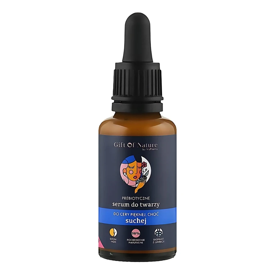 Пребіотична сироватка для сухої шкіри Gift of Nature Prebiotic Serum for Dry Facial Skin 30 мл