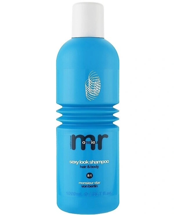 Чоловічий шампунь для волосся та тіла MeMademoiselle Sexy Look Shampoo 8:1 Hair and Body 1000 мл