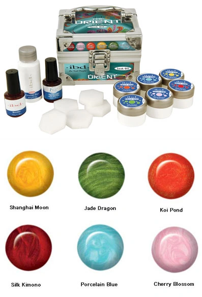 Набір кольорових гелів IBD The Orient Soak off Gel Collection