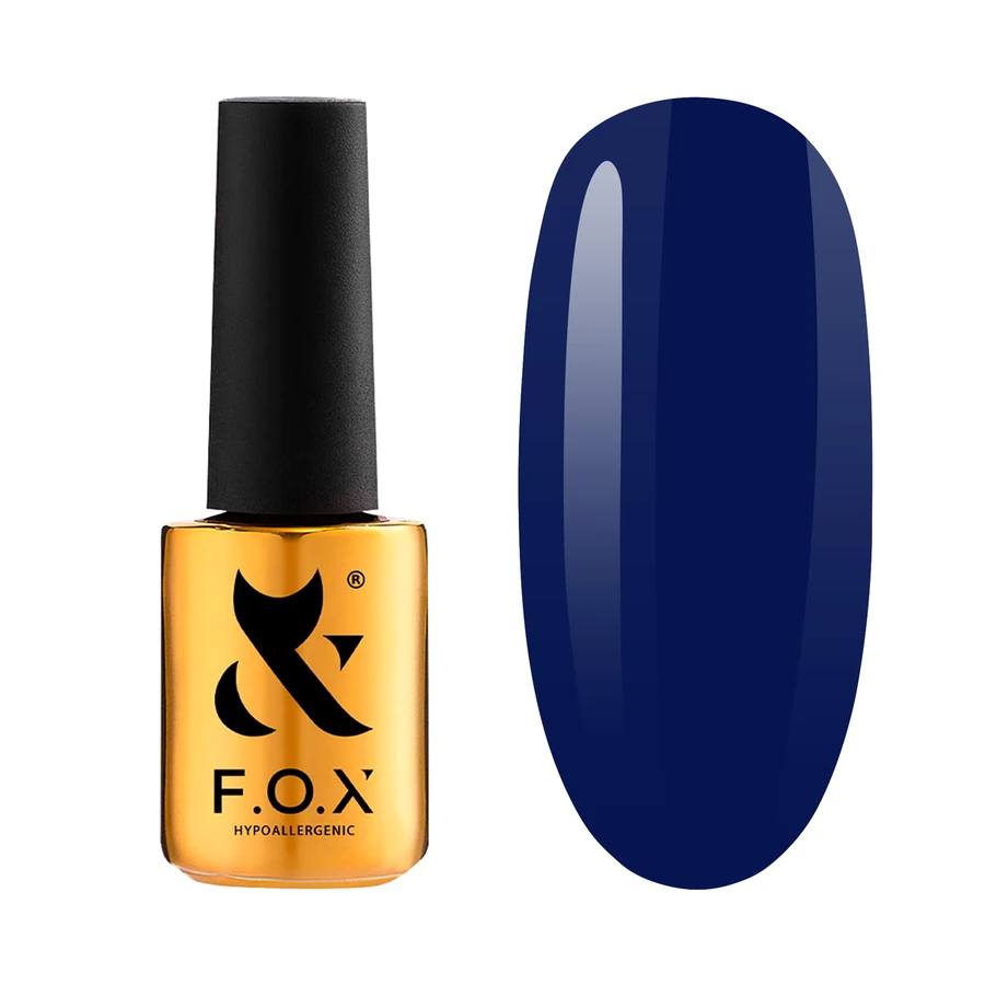 Гель-лак FOX Gel-Polish Spectrum 129 темно-синій, емаль 7 мл