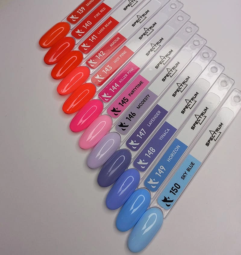 Гель-лак FOX Gel-Polish Spectrum 142 коралово-рожевий, емаль 7 мл