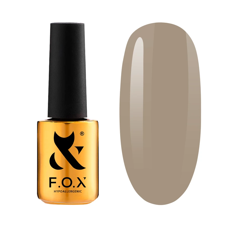 Гель-лак FOX Gel-Polish Spectrum 160 сірий нюд, емаль 7 мл