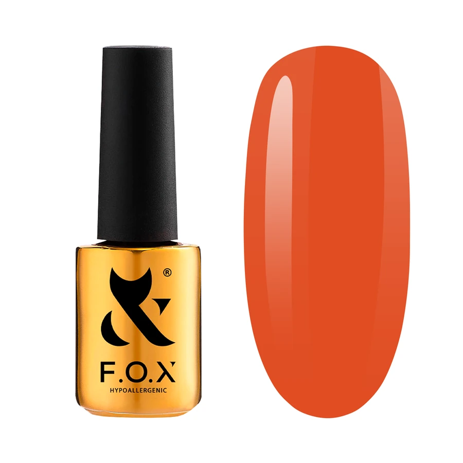 Гель-лак FOX Gel Polish Gold Spectrum 139 помаранчевий, емаль 14 мл