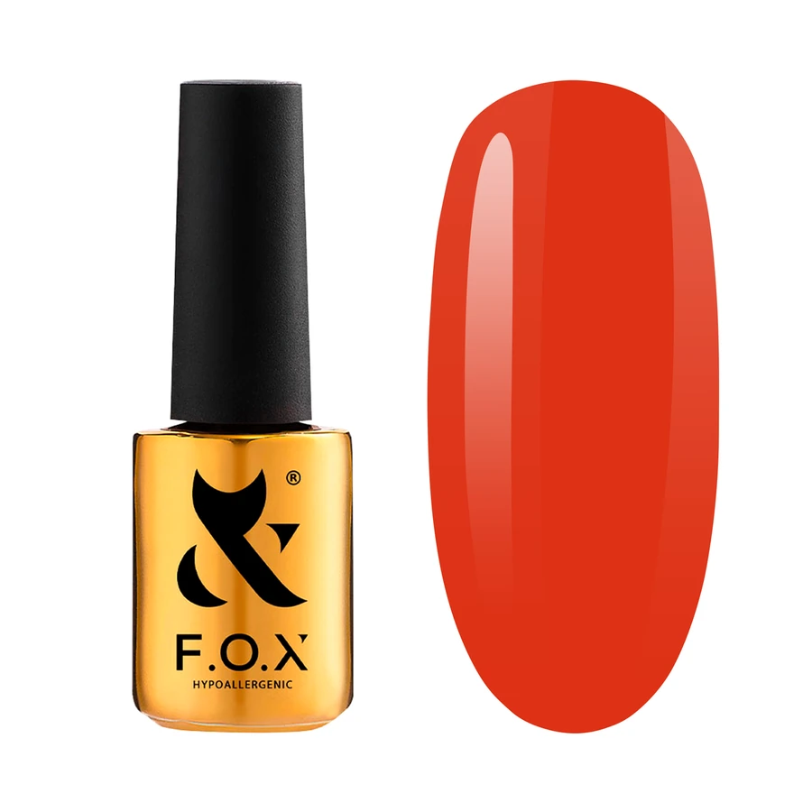 Гель-лак FOX Gel Polish Gold Spectrum 141 помаранчевий, емаль 14 мл