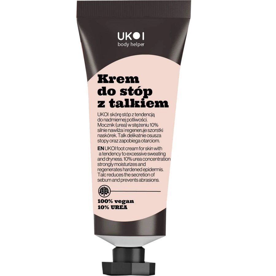 Крем для ніг із сечовиною 10% та тальком UKOI Foot Cream Urea 10% and Talc 75 мл