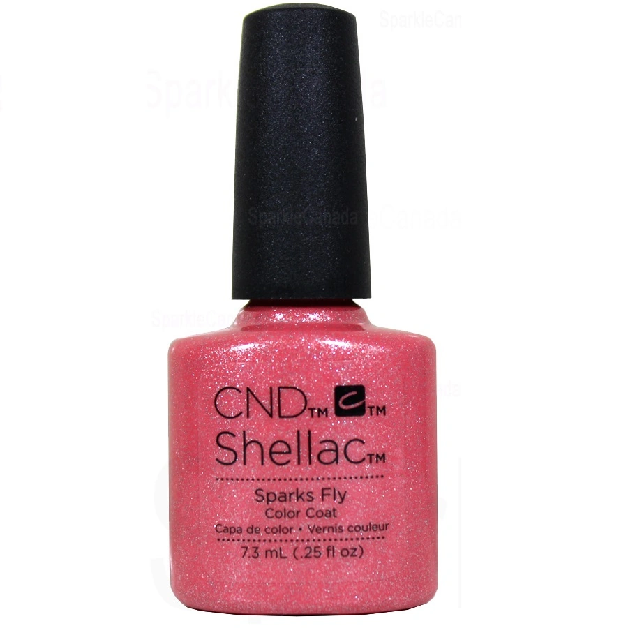 Гель-лак CND Shellac Sparks Fly блискучий корал 7,3 мл