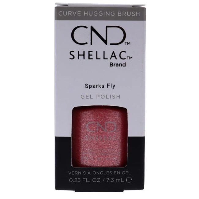 Гель-лак CND Shellac Sparks Fly блискучий корал 7,3 мл