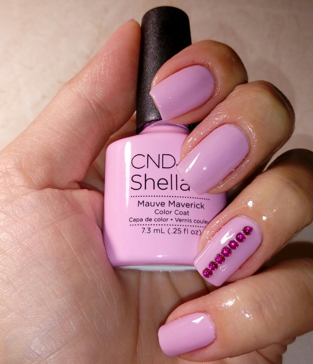Гель-лак CND Shellac Mauve Maverick ніжно-рожевий, емаль 7,3 мл