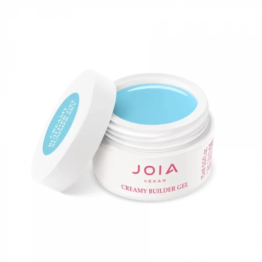 Моделюючий гель JOIA Vegan Creamy Builder Gel Summer Sky світло-блакитний 15 мл