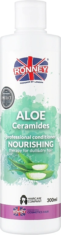 Кондиціонер для тьмяного та сухого волосся Ronney Nourshing Aloe Ceramides 300 мл