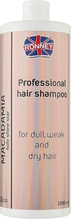 Ronney Holo Shine Star Macadamia Shampoo з олією макадамії 1000 мл