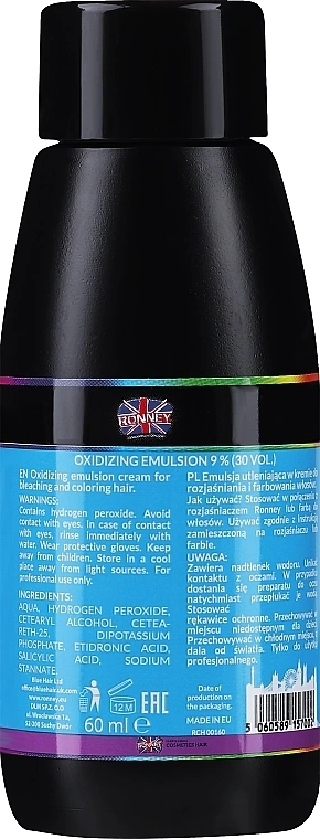 Крем-окислювач для волосся Ronney Professional Oxydant Creme 9% 60 мл