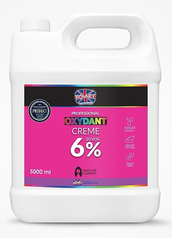 Крем-окислювач для волосся Ronney Professional Oxydant Creme 6% 5000 мл