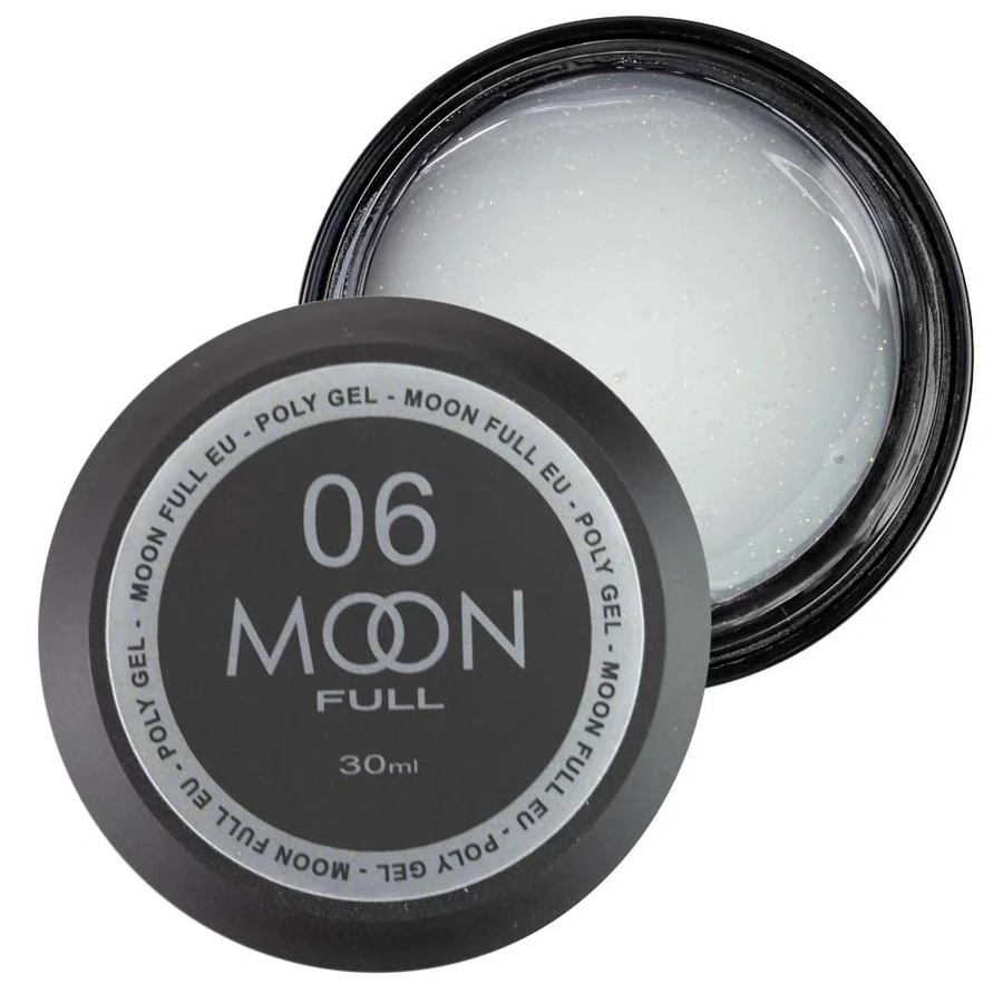 Полігель MOON FULL Poly Gel №06 молочний із шиммером 30 мл