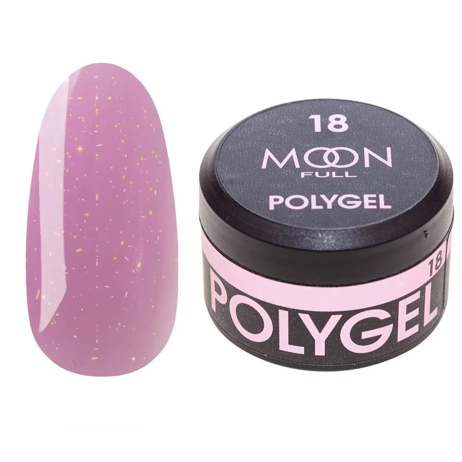 Полігель MOON FULL Poly Gel №18 рожевий Зефір 15 мл