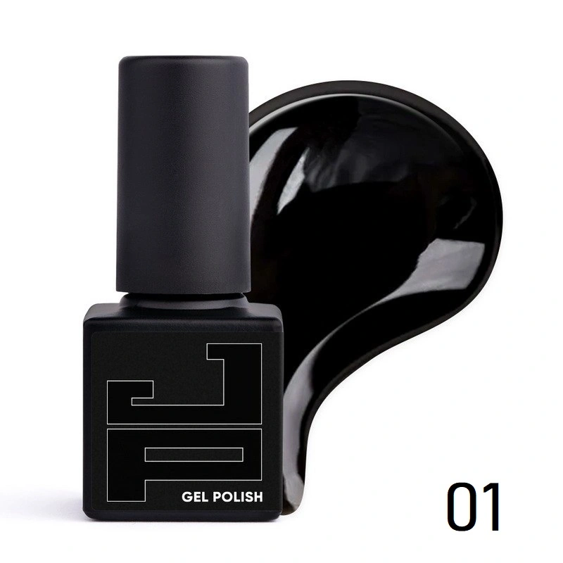 Гель-лак Jerden-Proff Gel Polish 01 чорний, емаль 5 мл