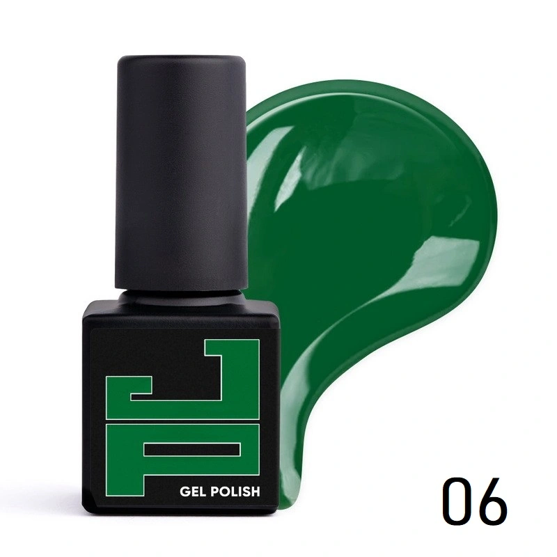 Гель-лак Jerden-Proff Gel Polish 06 зелений, емаль 5 мл