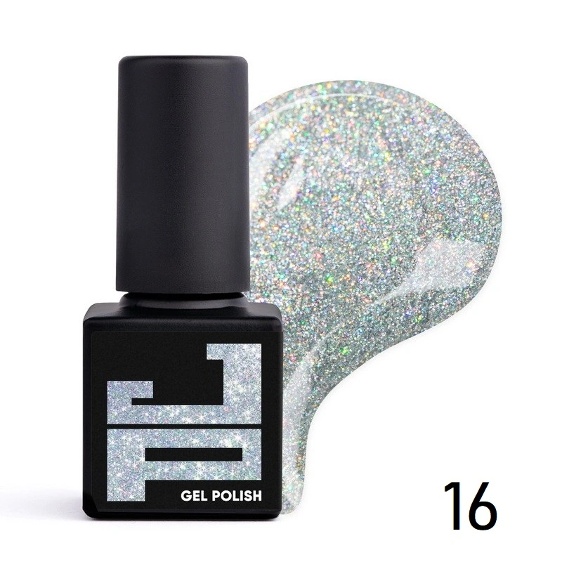 Гель-лак Jerden-Proff Gel Polish 16 голографічний, голографічний 5 мл
