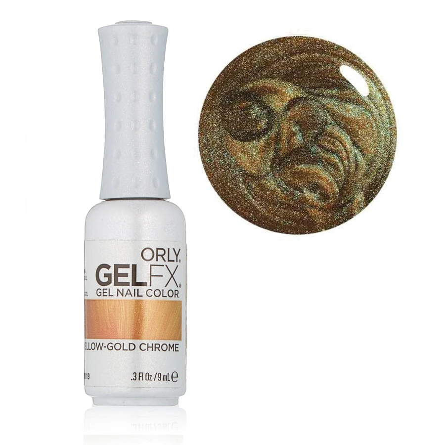 Гель-лак ORLY Gel FX Yellow Gold Chrome світло-коричневий хамелеон із зеленим відтінком 9 мл