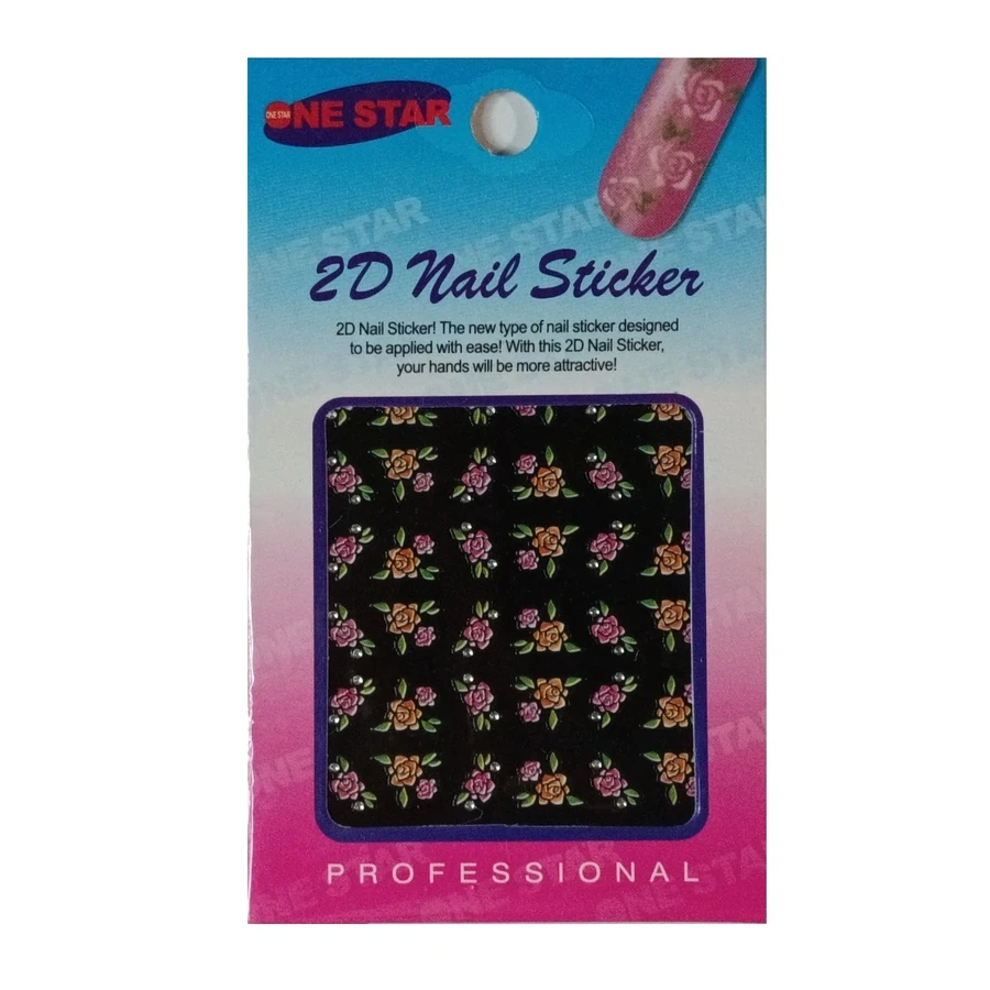 Наклейки для нігтів One Star 2D Design Nail Sticker 1023