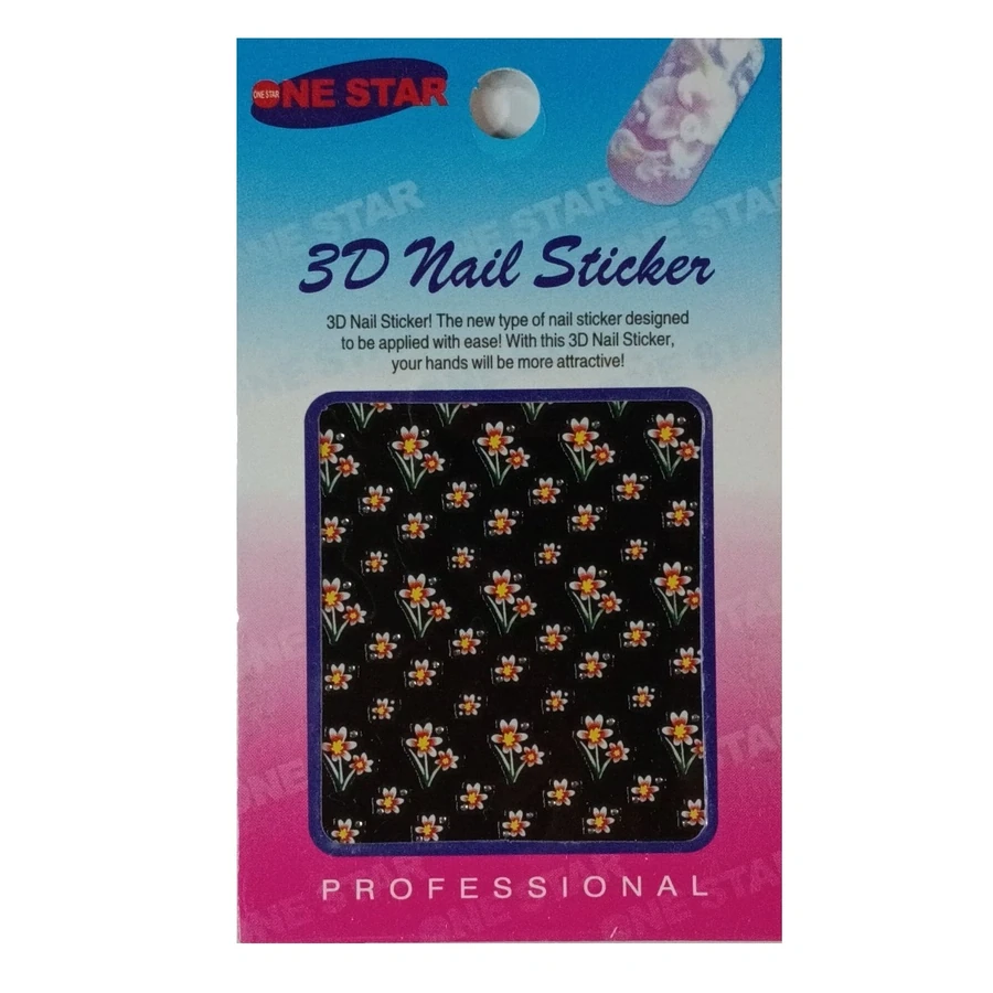Наклейки для нігтів One Star 3D Design Nail Sticker 1005