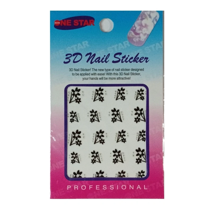 Наклейки для нігтів One Star 3D Design Nail Sticker 1006