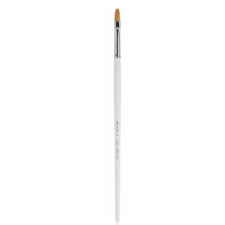 Прямокутна синтетична кисть для гелю IBD Gel Brush White білий