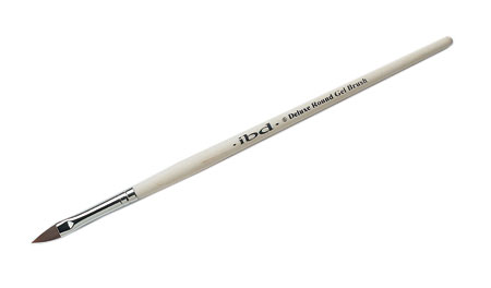 Загострена синтетична кисть для гелю IBD Deluxe Round Gel Brush