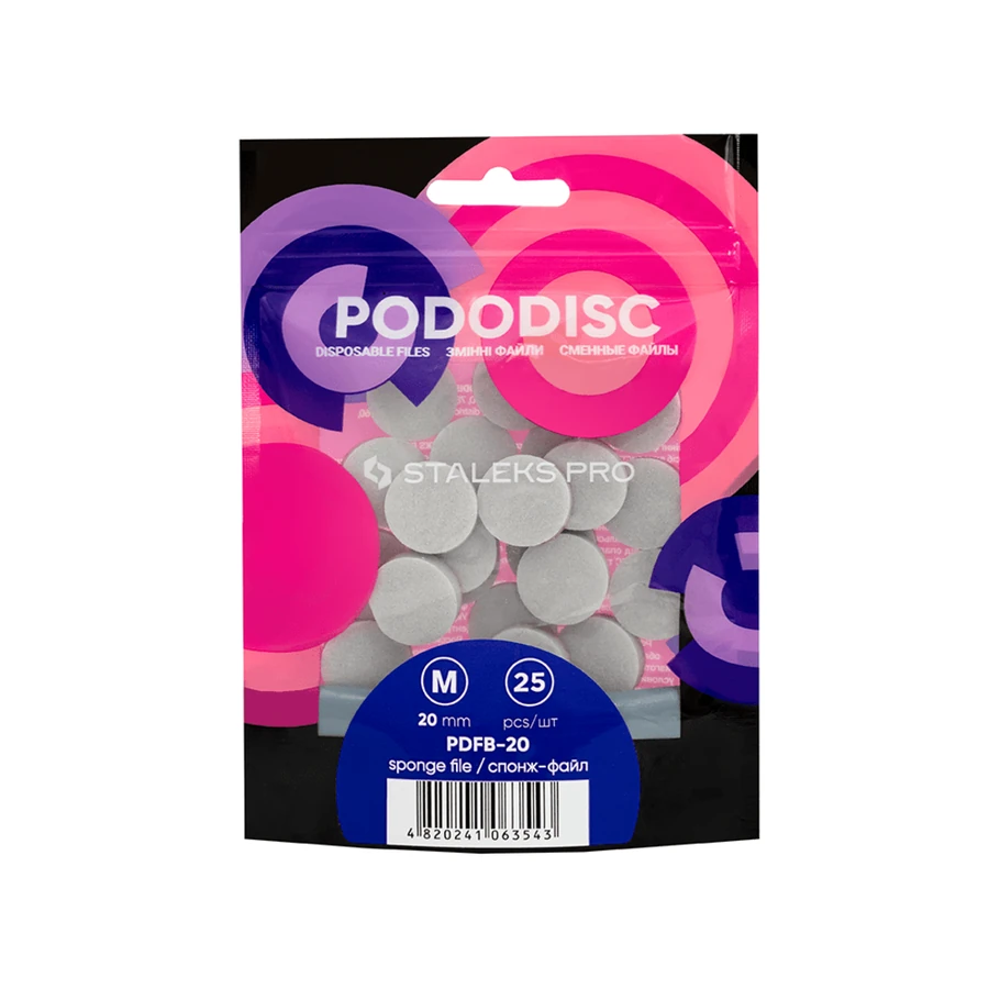Staleks Pro Sponge File PODODISC M 25 шт
