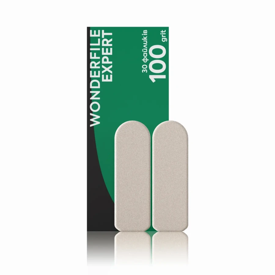 Набір змінних файлів для педикюрної тертки Wonderfile Replacement Files for Pedicure Grater 100 грит 30 шт