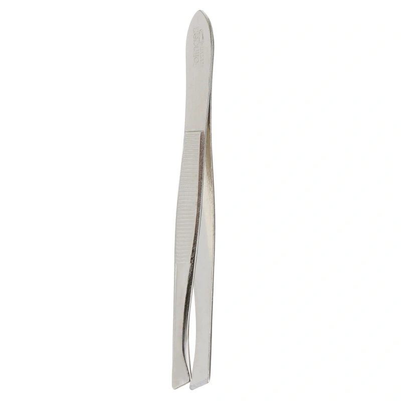 Пінцет скошений для корекції брів Niegelon Beveled Tweezers 6-0444