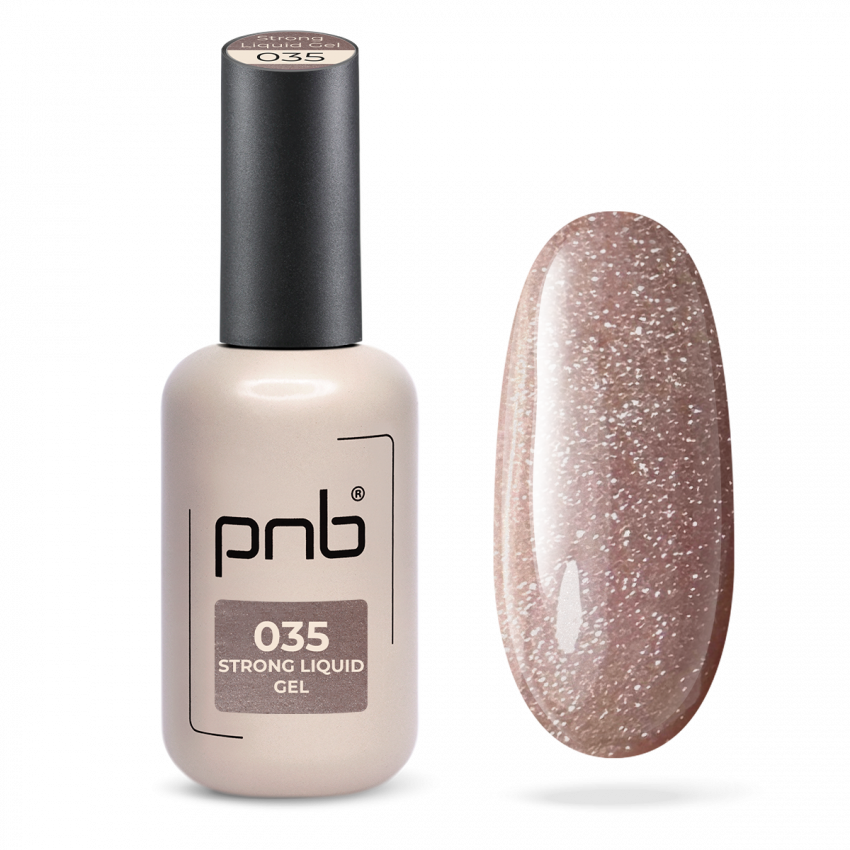PNB UV/LED Strong Liquid Gel, 035 Golden Latte, 17 ml