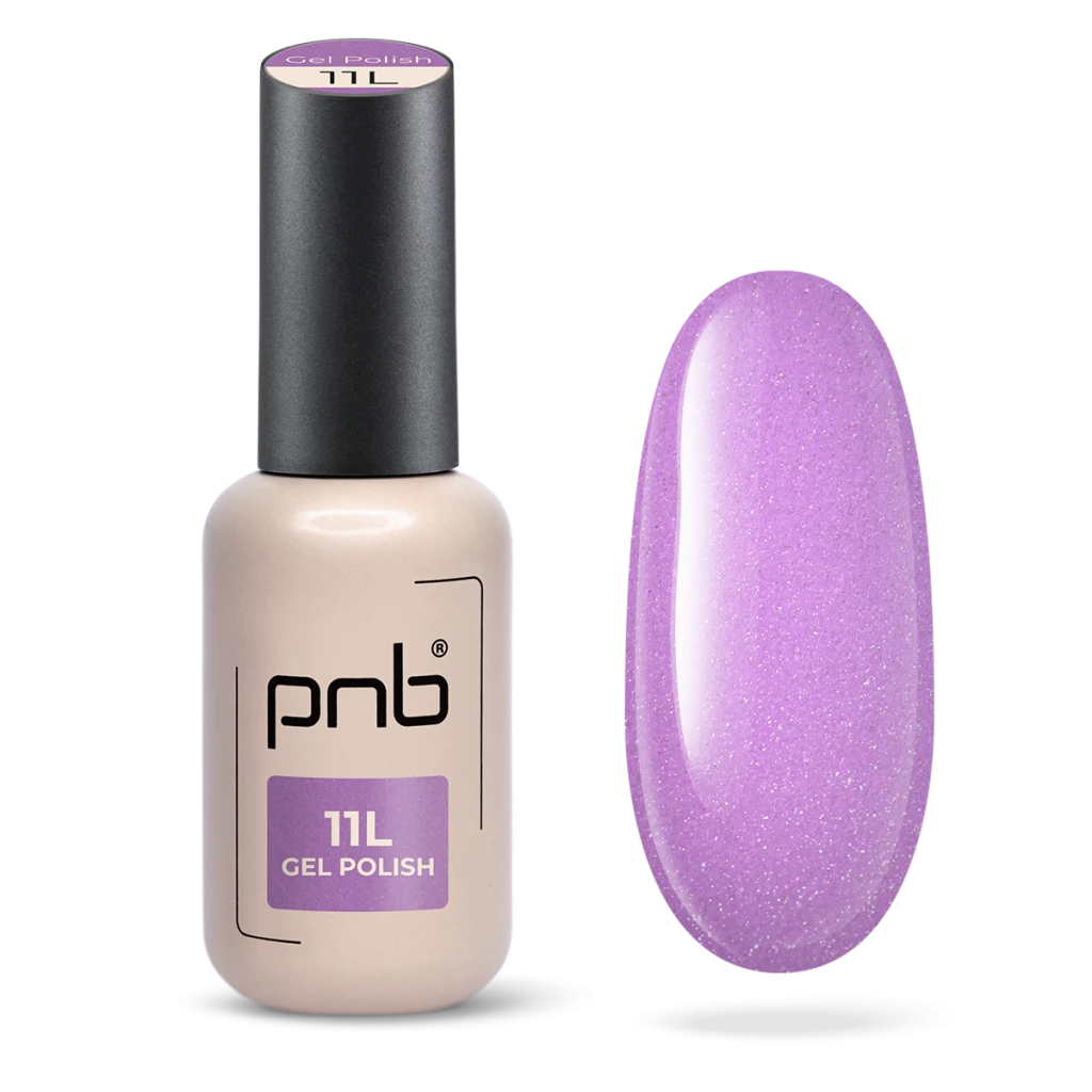 PNB Гель-лак PNB №11L Frosty Pink рожевий, з шиммером 8 мл