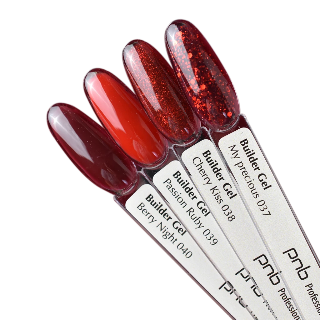 PNB Моделюючий гель PNB Builder Gel 039 Passion Ruby червоний 15 мл