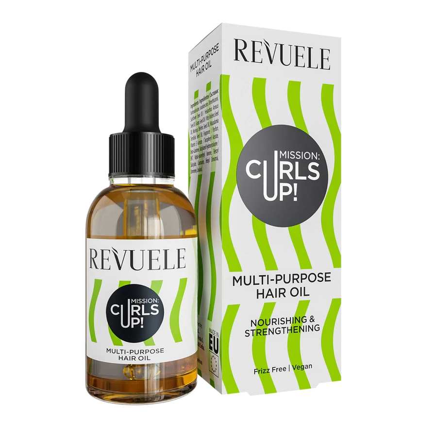 Універсальна олія для кучерявого волосся Revuele Mission Curls Up! Multi Purpose Hair Oil 30 мл
