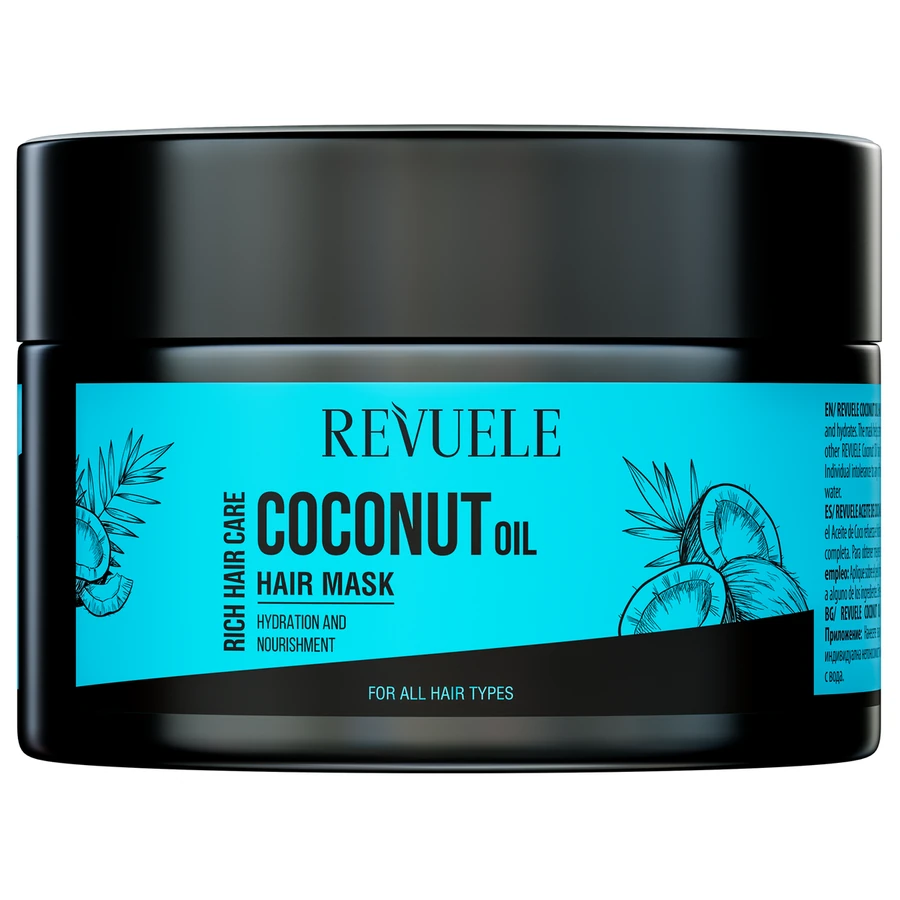Маска для волосся з кокосовим маслом Revuele Coconut Oil Hair Mask 360 мл