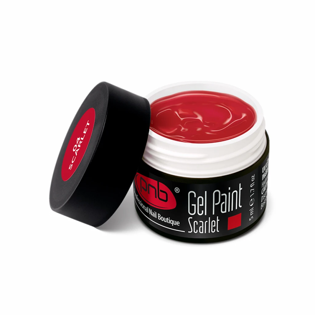 PNB Гель-фарба 04  "Gel Paint Scarlet" 5мл