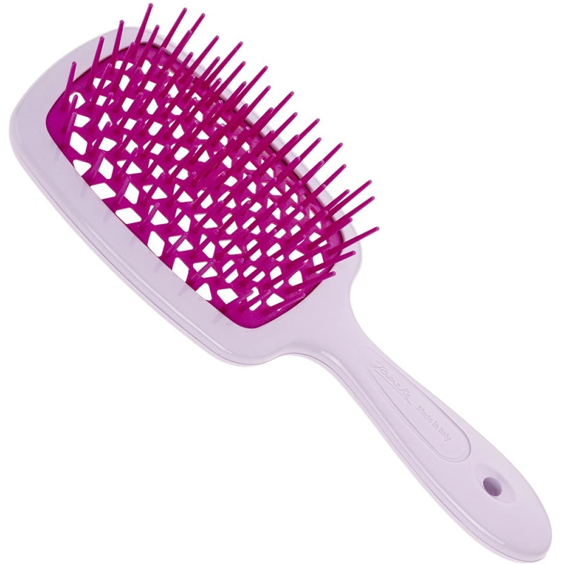 Гребінець з перфорацією Jäneke Superbrush Liliac & Fuchsia (SP226 LIF) лавандовий+фуксія