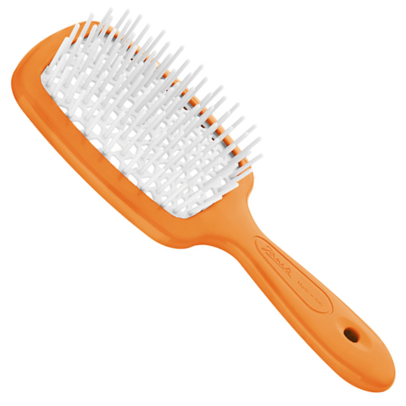Гребінець з перфорацією Jäneke Superbrush Orange & White (SP226 ARA) помаранчевий+білий