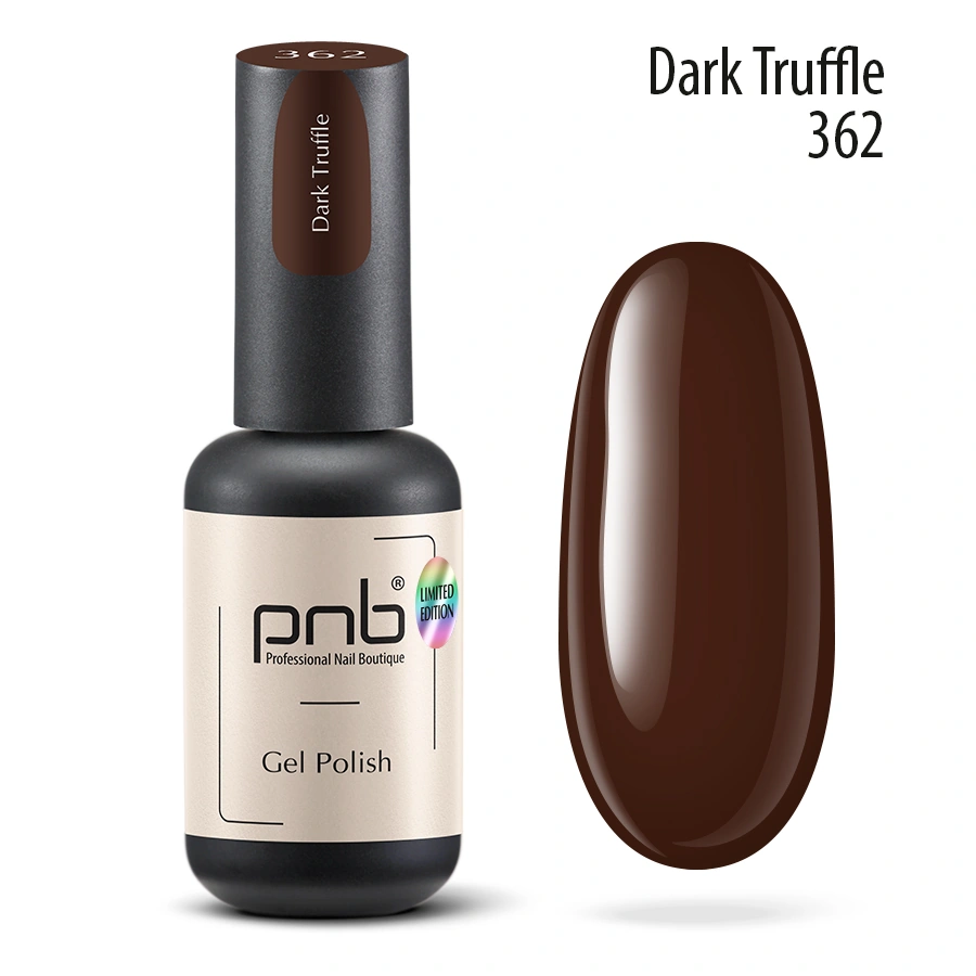 Гель-лак PNB №362 Dark Truffle трюфельний 8 мл