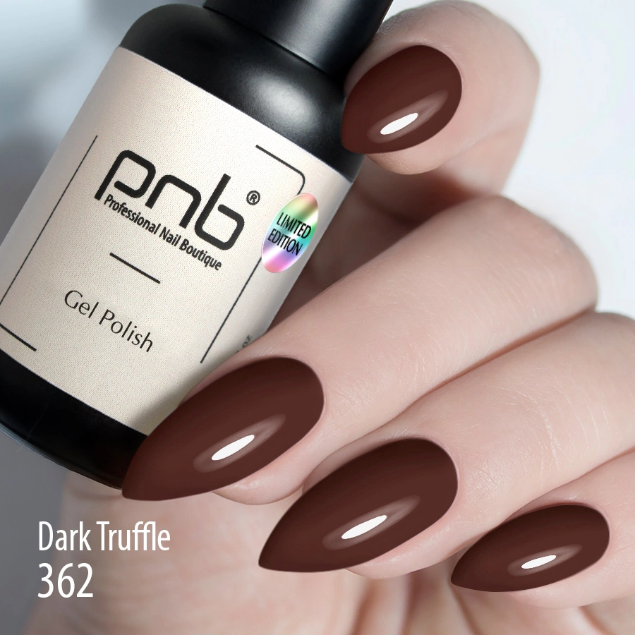 Гель-лак PNB №362 Dark Truffle трюфельний 8 мл