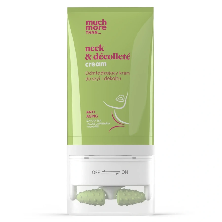 Антивіковий крем для шиї та декольте з масажером Hiskin Much More Anti Aging Neck&Decollete Cream 130 мл