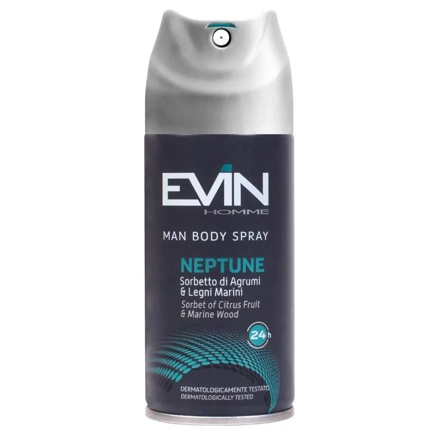 Дезодорант спрей чоловічий Evin Homme Man Body Spray Neptune 150 мл