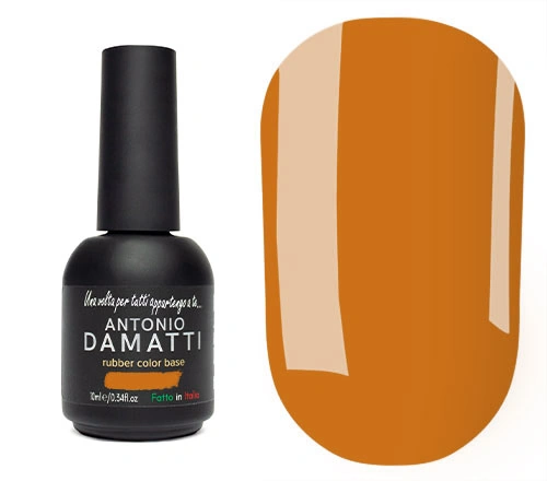 Каучукова кольорова база Antonio Damatti Rubber Color Base №010 помаранчевий 10 мл